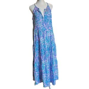 NWT! Lilly Pulitzer Maribella Halter Maxi Dress Lilac Rose We Mermaid It Medium